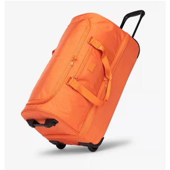 Calpak Handbags - Calpak Vibrant Orange Travel Duffel Rolling